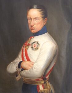 Ein Ölgemälde von Erzherzog Carl aus dem Napoleonmuseum Deutsch-Wagram