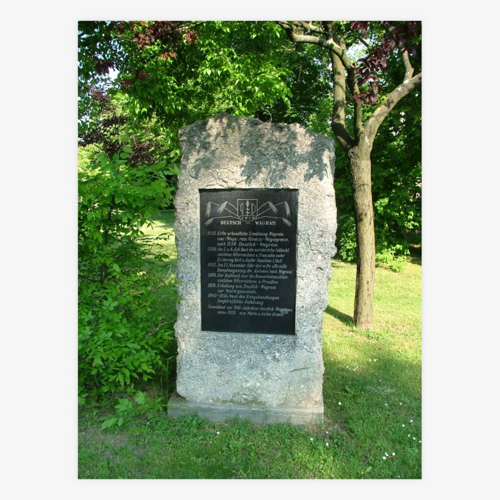 Hauptgedenkstein 700-Jahr-Feier Deutsch-Wagram