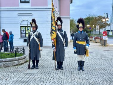 Infanterie Regiment Nr. 3 bei der Eröffnung der Langen Nacht der Museen am Bahnhof Deutsch-Wagram