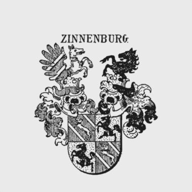 Zinn von Zinnenburg Wappen 1584