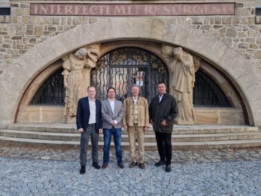 Museum Friedensdenkmal Austerlitz - Mag. Michael Wenzel, Mag. Ondřej Buček, Fritz Quirgst und Mag. Franz Spehn, © Mag. Michael Wenzel