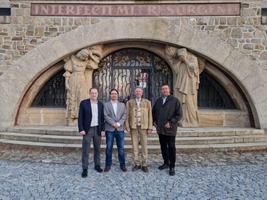 Museum Friedensdenkmal Austerlitz - Mag. Michael Wenzel, Mag. Ondřej Buček, Fritz Quirgst und Mag. Franz Spehn, © Mag. Michael Wenzel