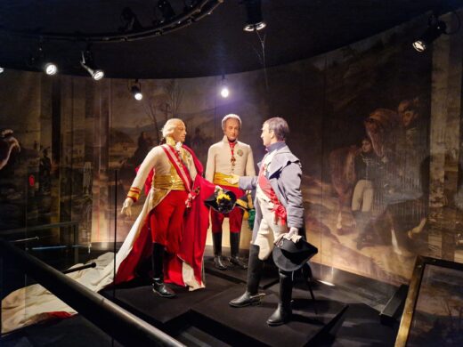 Kaiser Franz II. von Österreich (ab 1806 als Franz I. Kaiser von Österreich), Zar Alexander I. von Russland und Napoleon Bonaparte (Napoleon I.) im Museum Friedensdenkmal Austerlitz, © Mag. Michael Wenzel
