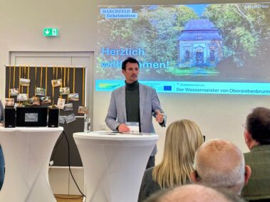 René Lobner, Bürgermeister von Gänserndorf und Obmann der Region Marchfeld, Präsentation der Marchfeld Geheimnisse im Schloss Marchegg