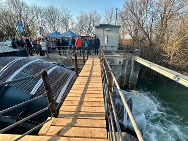 Eröffnung des Kleinwasserkraftwerks am Marchfeldkanal in Deutsch-Wagram