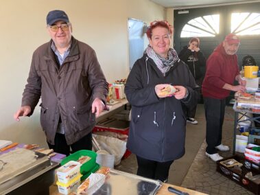 Ostermarkt Deutsch-Wagram 2025, Michael Adler und sein Team