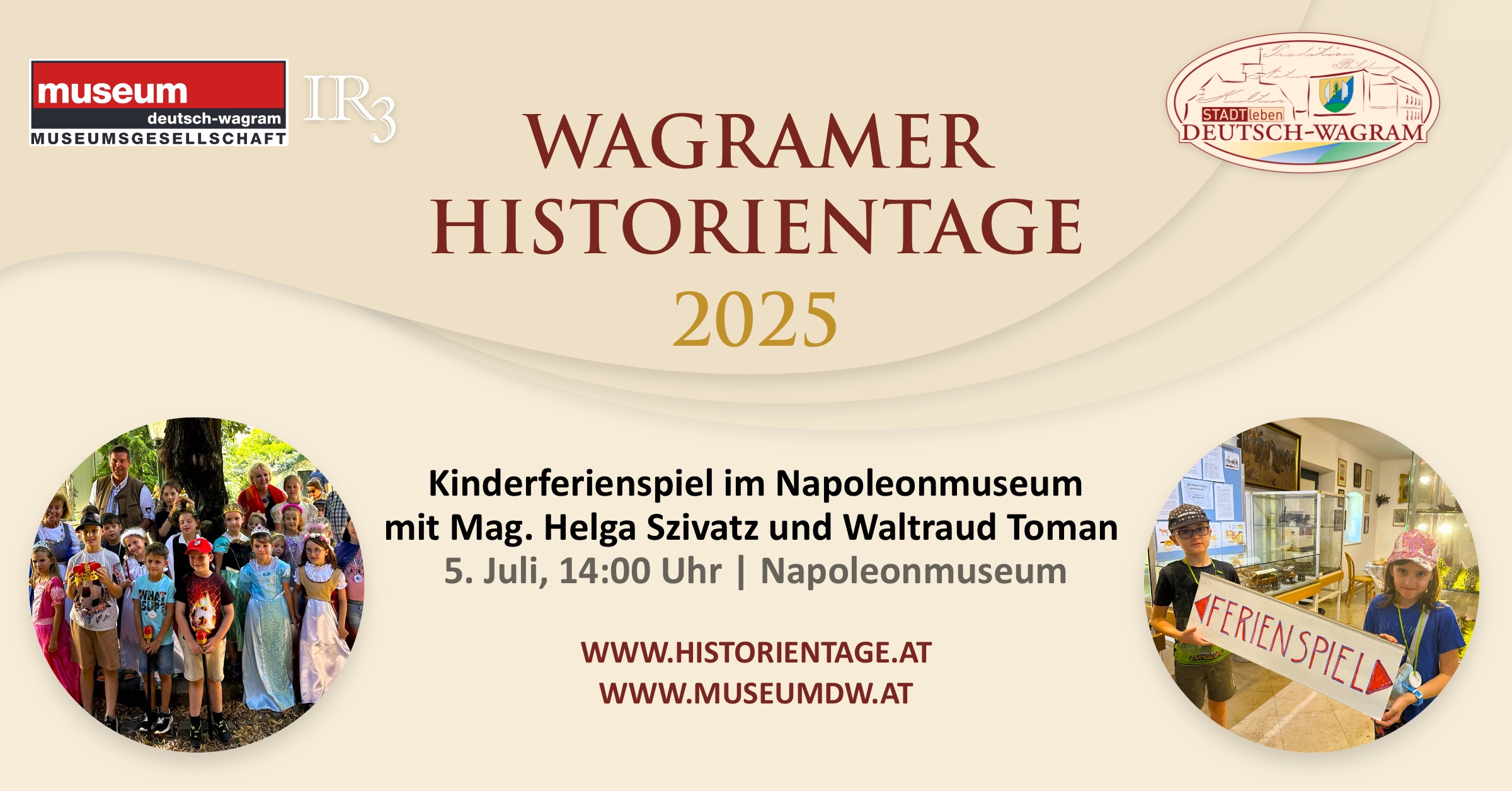 Wagramer Historientage 2025 - Kinderferienspiel