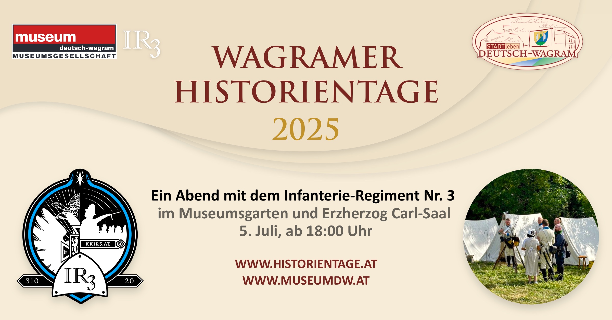 Wagramer Historientage 2025 - Ein Abend mit dem IR.3