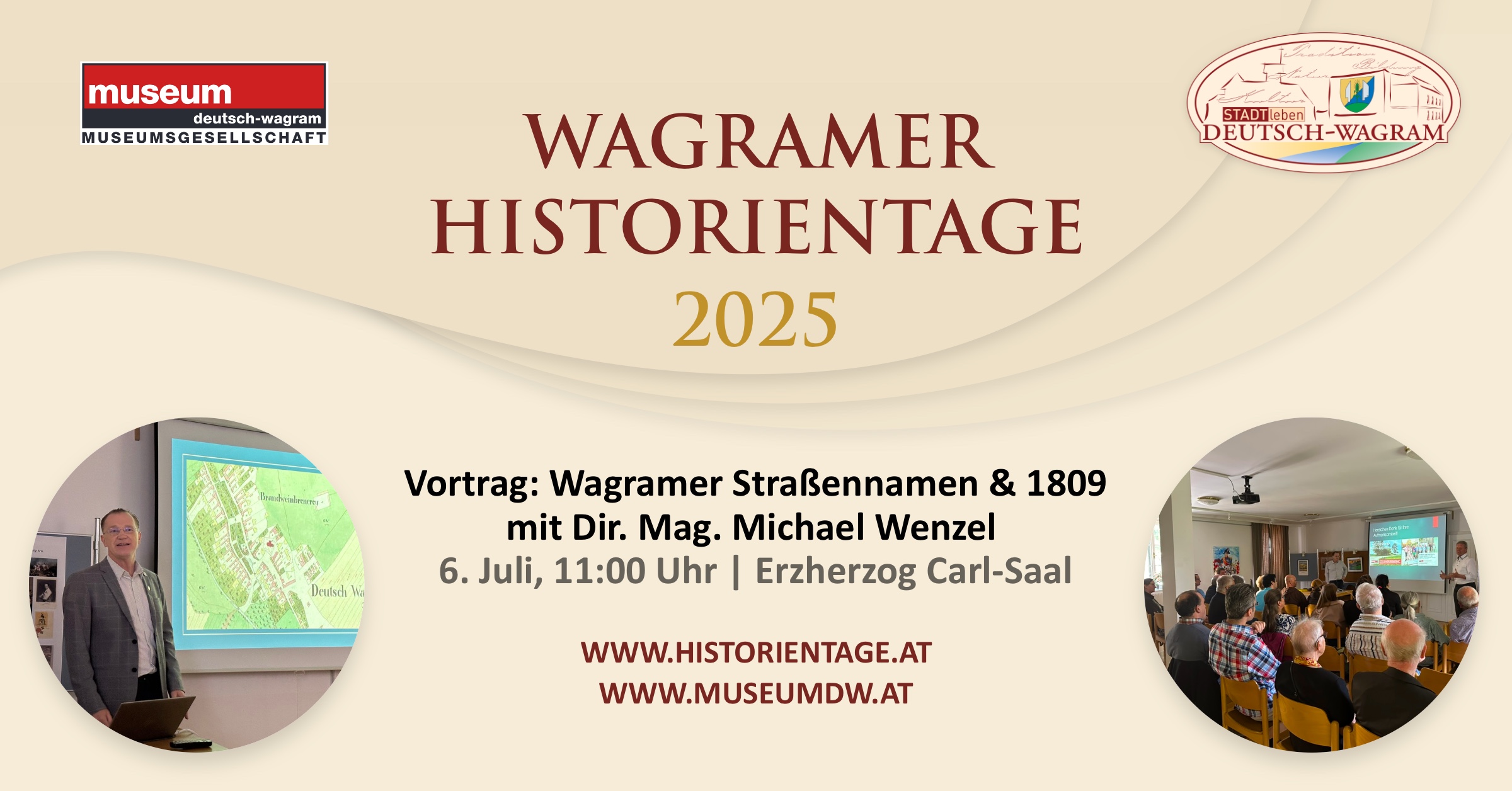 Wagramer Historientage 2025 - Vortrag: Wagramer Straßennamen & 1809