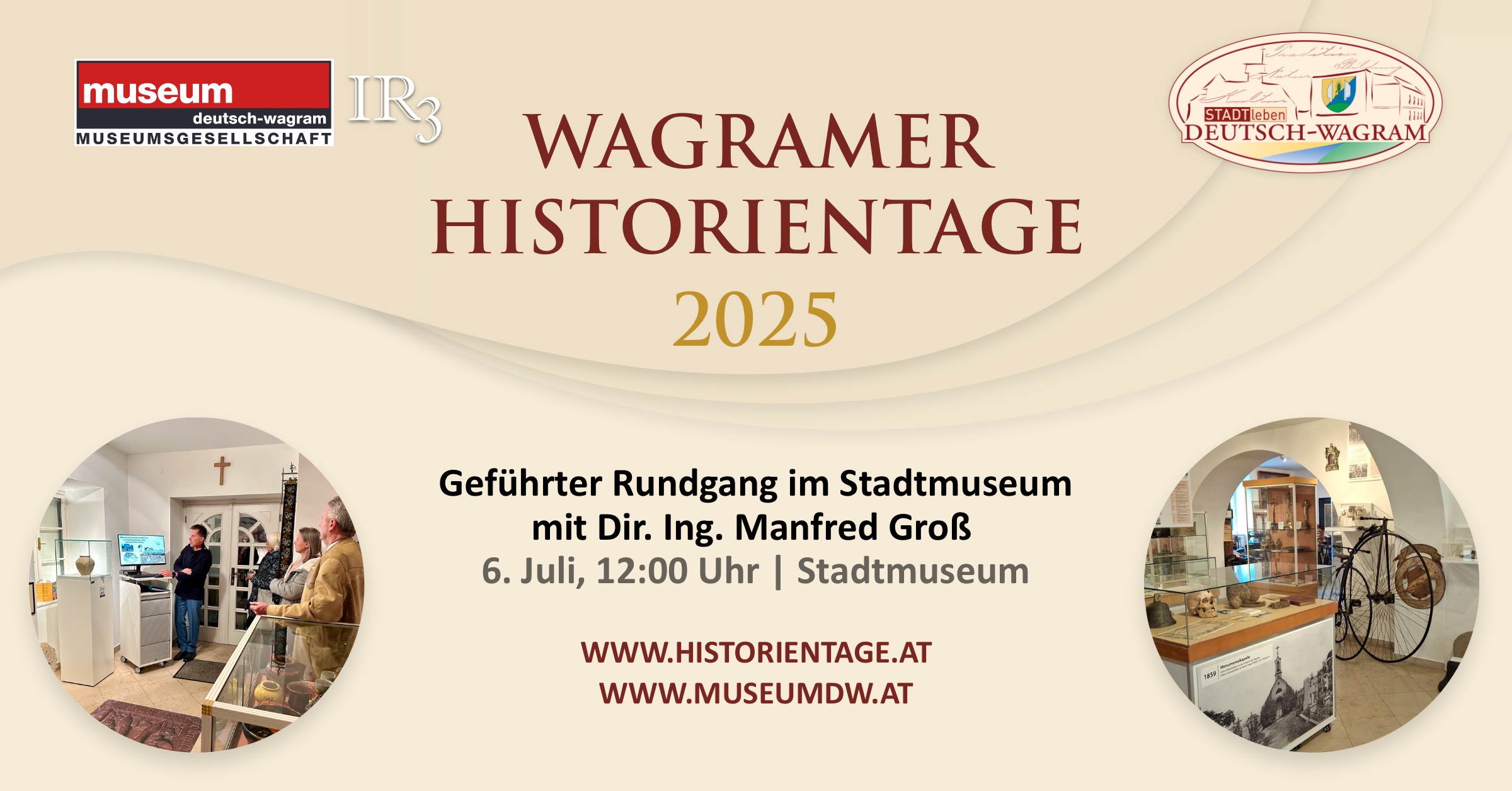 Wagramer Historientage 2025 - Geführter Rundgang im Stadtmuseum – Neugestaltung in Arbeit