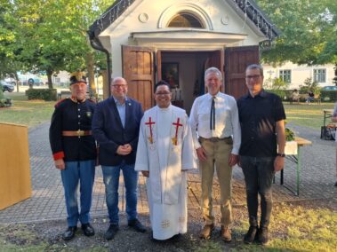 Wagramer Historientage 2025 - Gedenkmesse bei der Monumentalkapelle. © Museumsgesellschaft Deutsch-Wagram