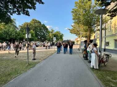 Wagramer Historientage 2025 - Gedenkzug zum Denkmal der Schlacht bei Wagram