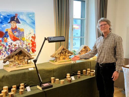 Weihnachtsmarkt im Napoleon- und Stadtmuseum, Herbert Haberreiter, Krippen