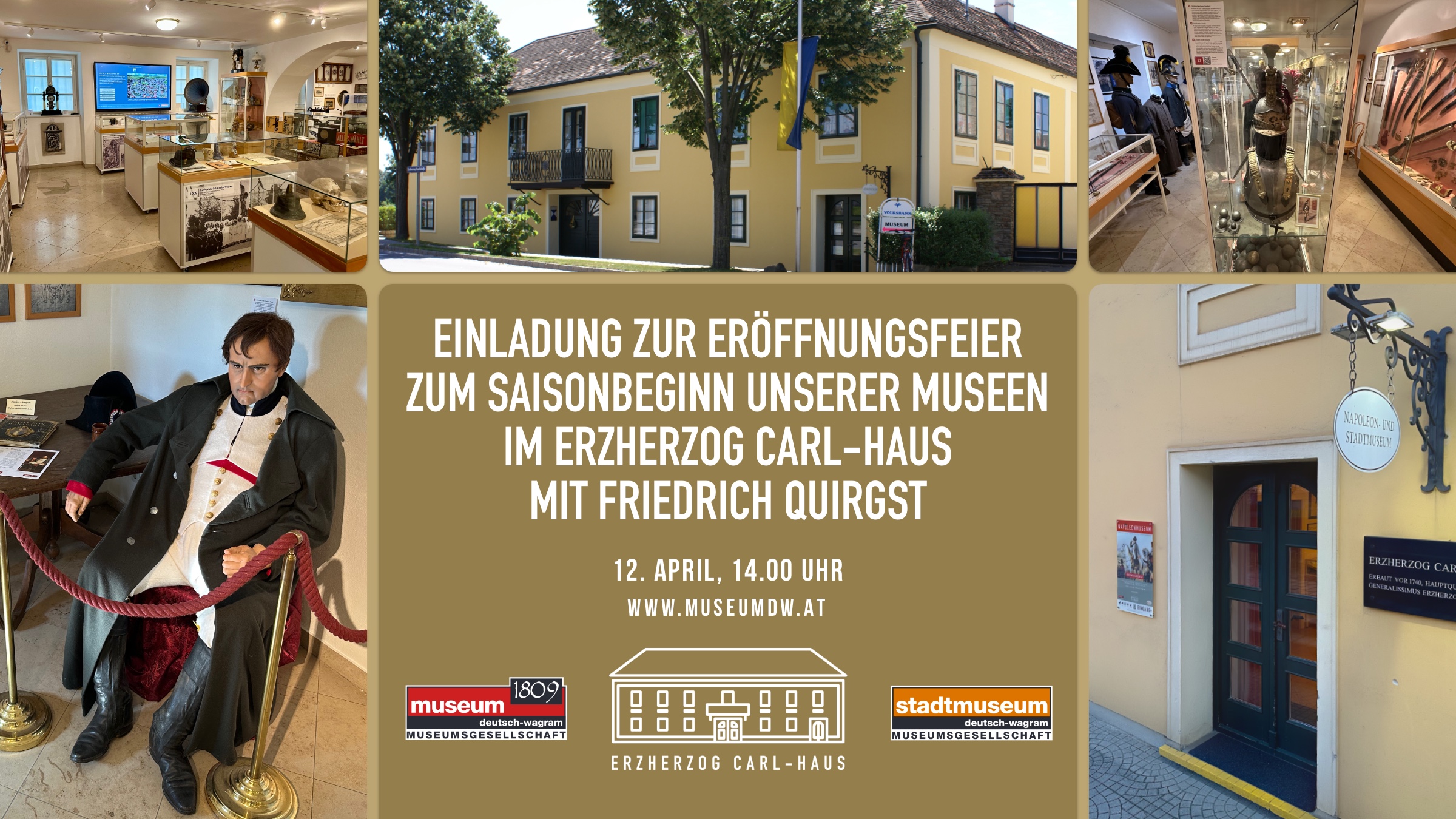 Eröffnungsfeier mit Friedrich Quirgst zum Saisonbeginn unserer Museen