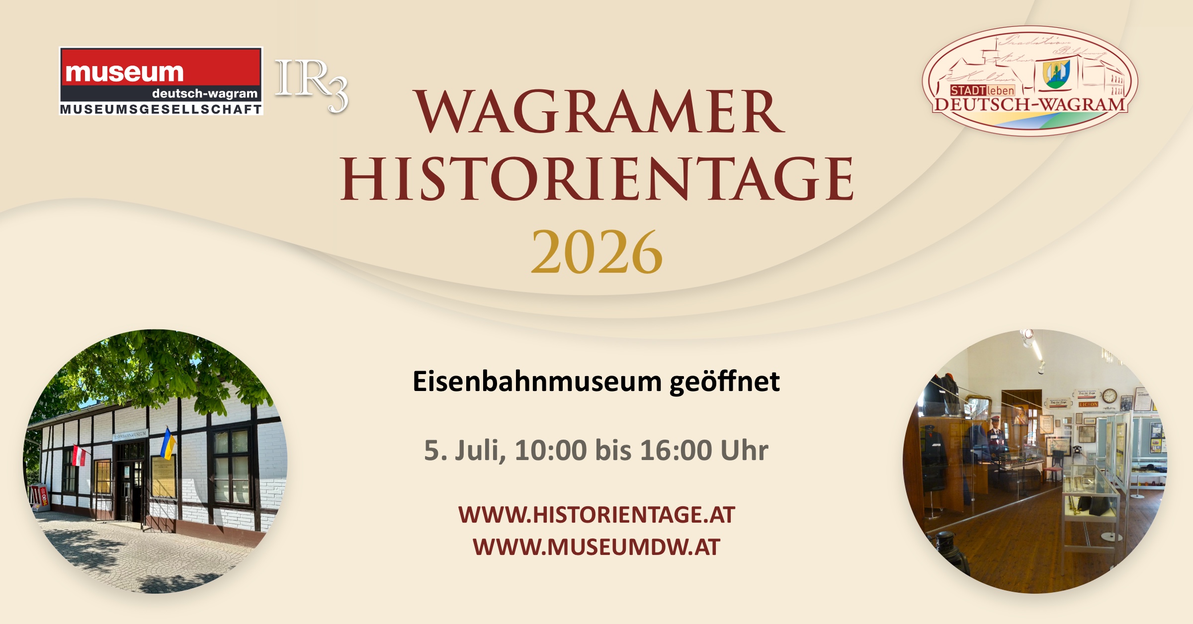 Wagramer Historientage 2026 – Eisenbahnmuseum