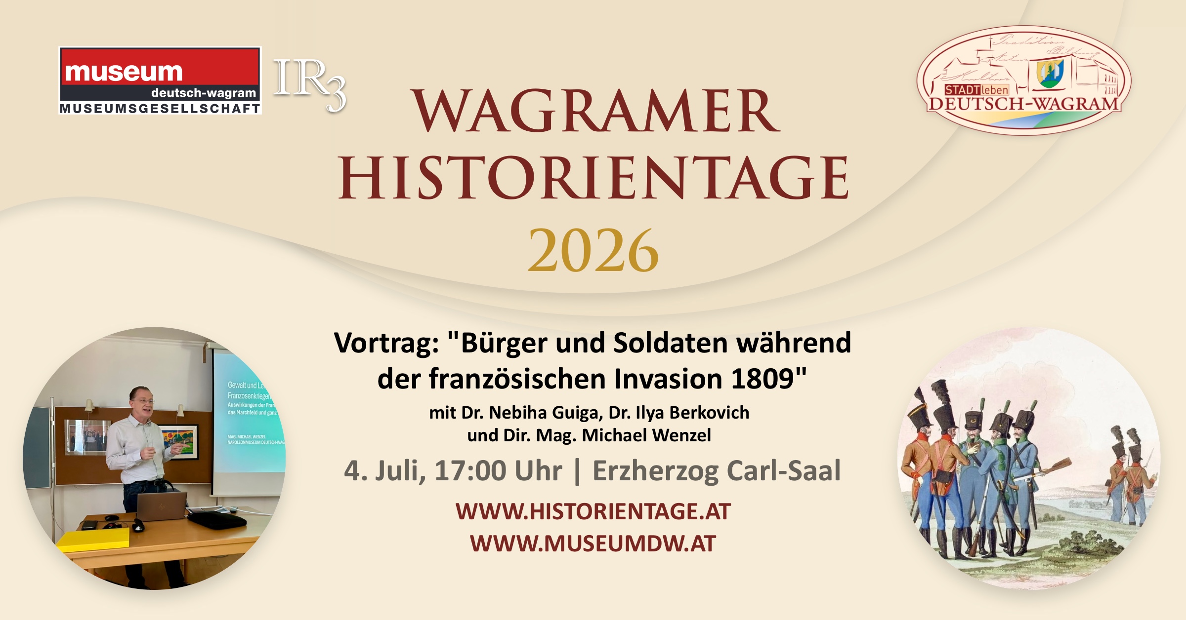 Wagramer Historientage 2026 – Vortrag