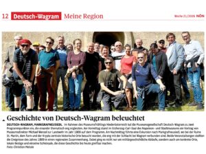 NÖN 2026-21 Napoleon- und Stadtmuseum, Exkursion nach Markgrafneusiedl